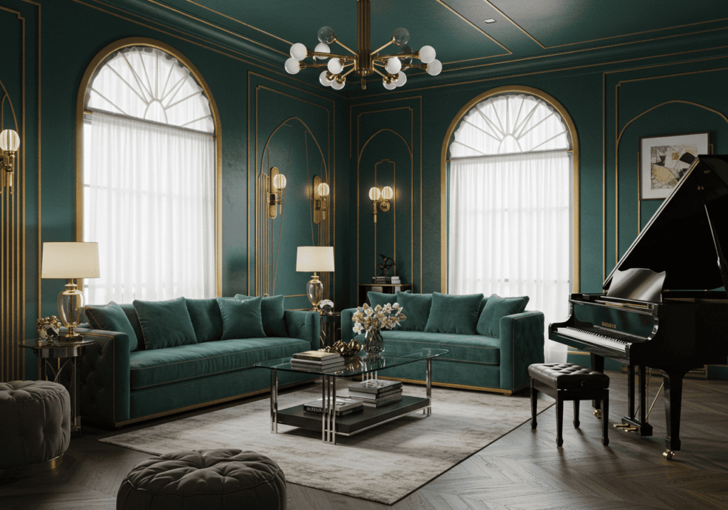 art deco interior design FI