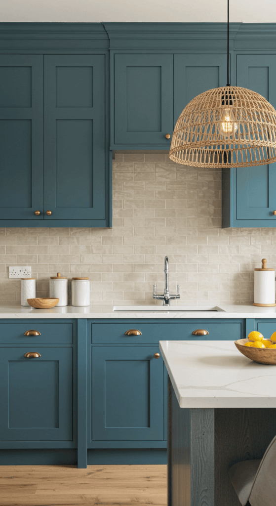 blue kitchen cabinets 14