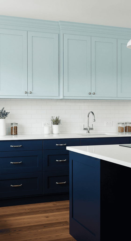 blue kitchen cabinets 15