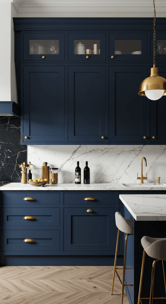 blue kitchen cabinets 17