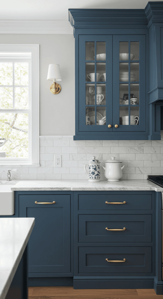 blue kitchen cabinets 19