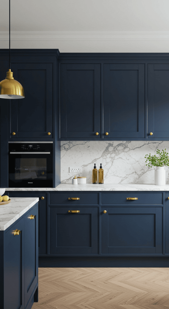 blue kitchen cabinets 2