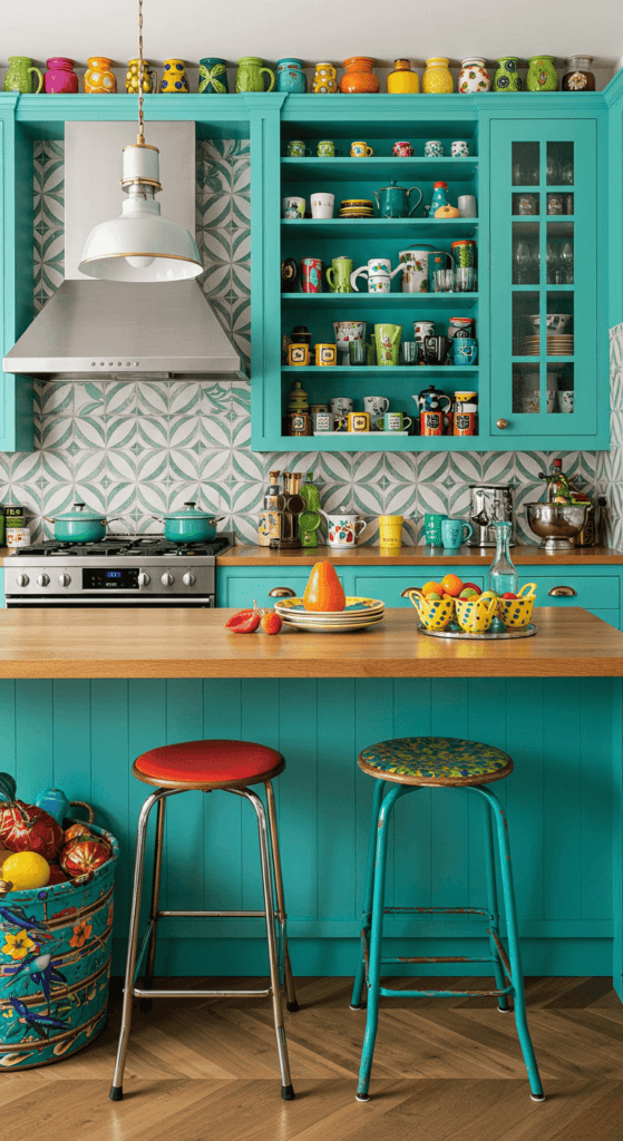 blue kitchen cabinets 20