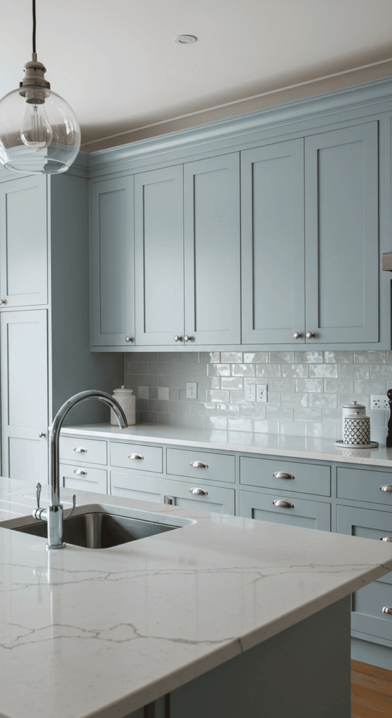 blue kitchen cabinets 21