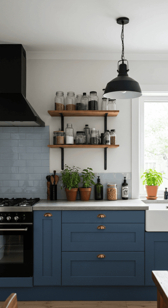 blue kitchen cabinets 7