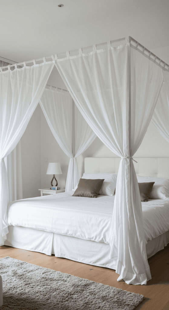 canopy bed with curtains 1