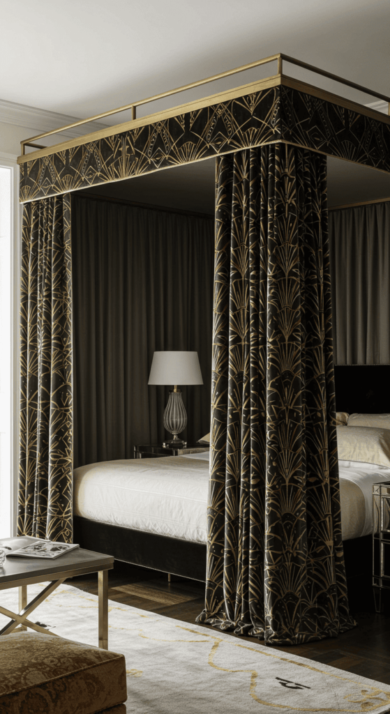 canopy bed with curtains 14
