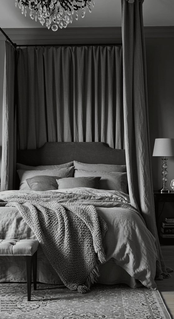 canopy bed with curtains 16