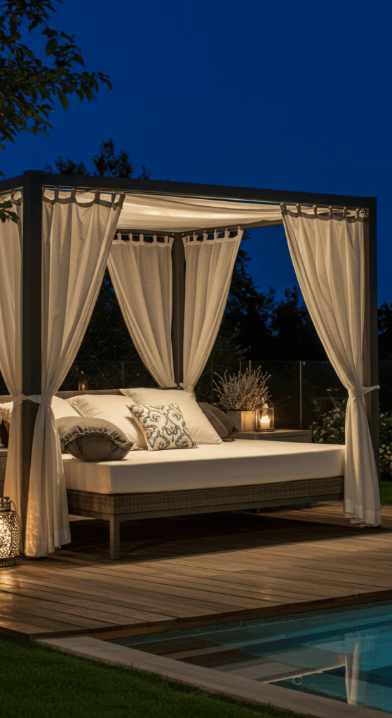 canopy bed with curtains 21