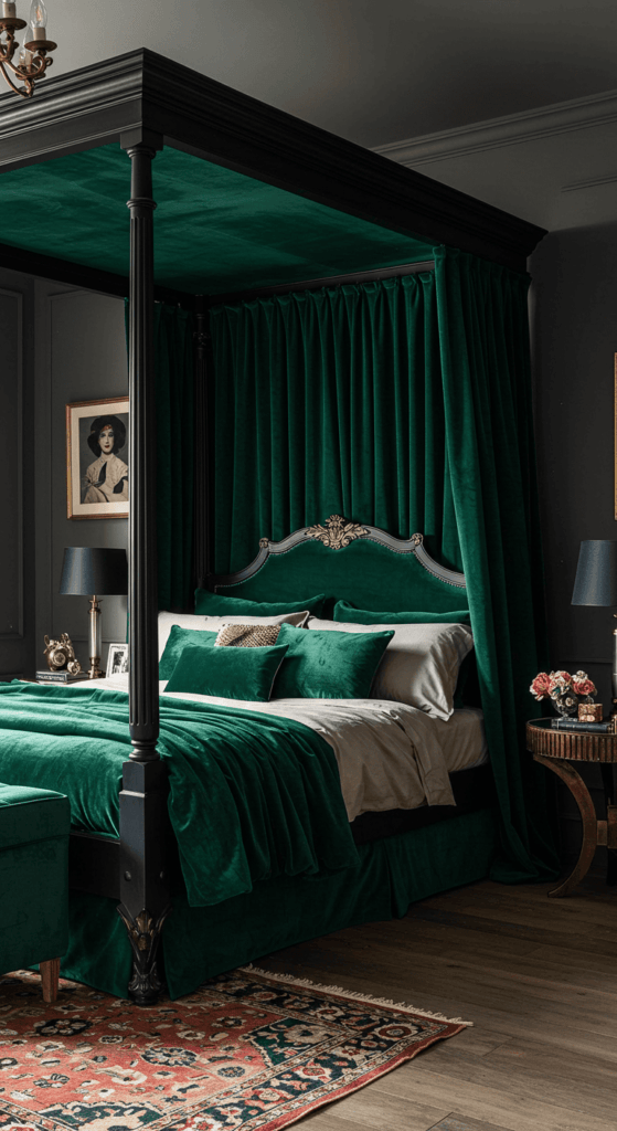 canopy bed with curtains 5