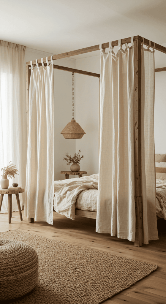 canopy bed with curtains 6