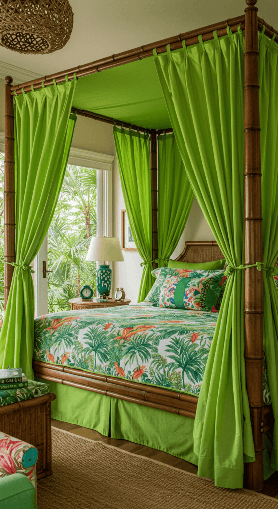 canopy bed with curtains 8