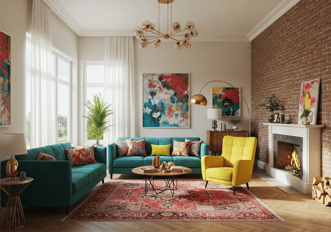21 Ways to Splash Some Joy: Colorful Living Room Ideas You’ll Adore