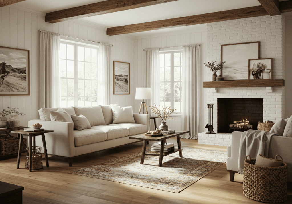contemporary farmhouse decor FI