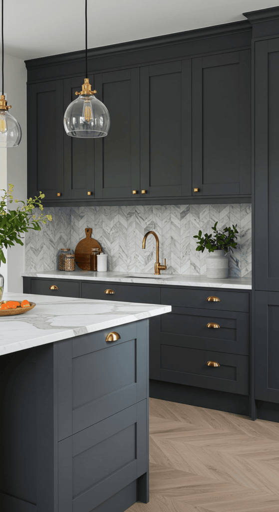 gray kitchen cabinets 2