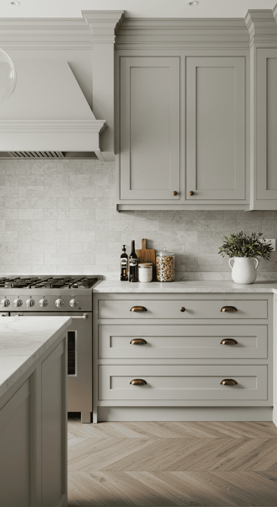 gray kitchen cabinets 21