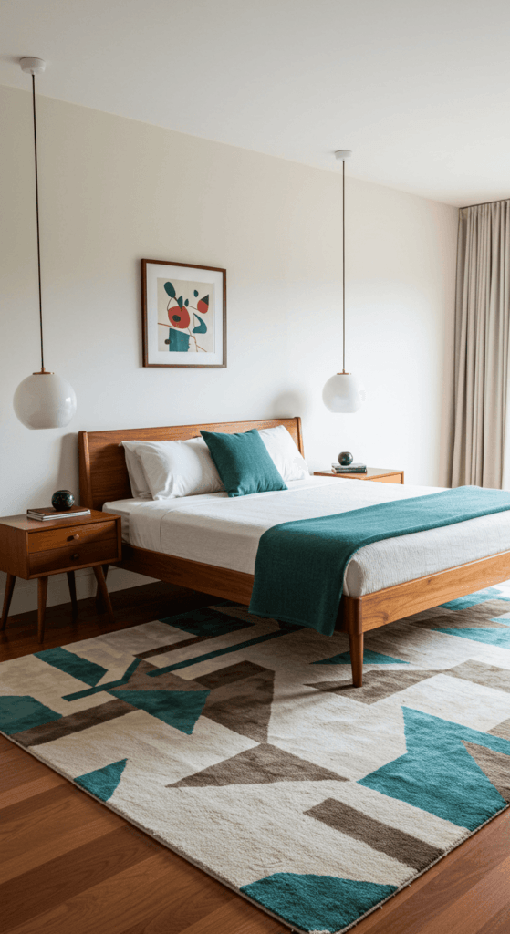 mid century modern bedroom 17