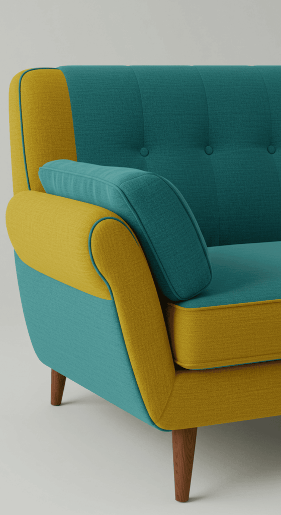 mid century modern living room 1