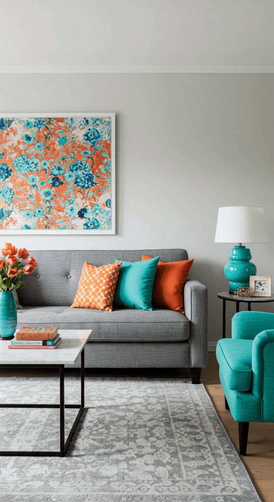 mid century modern living room 6