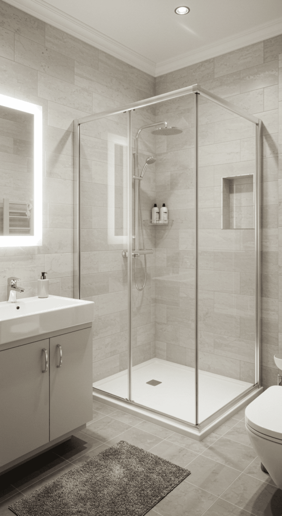 small bathroom walk in shower ideas 1