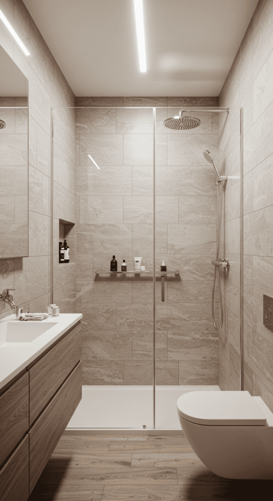 small bathroom walk in shower ideas 3