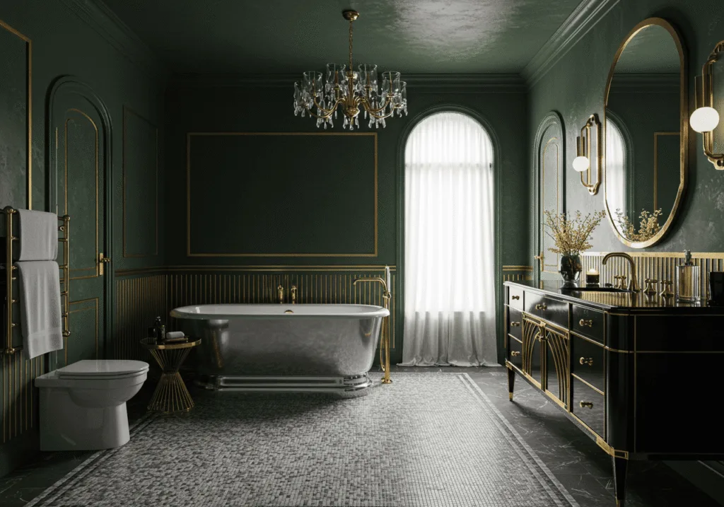 art deco bathroom FI