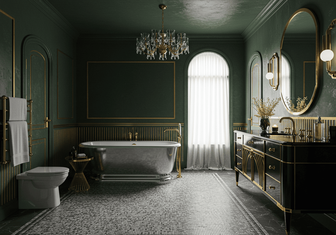 Step Back in Time (and Into Luxury!): 21 Dazzling Art Deco Bathroom Ideas