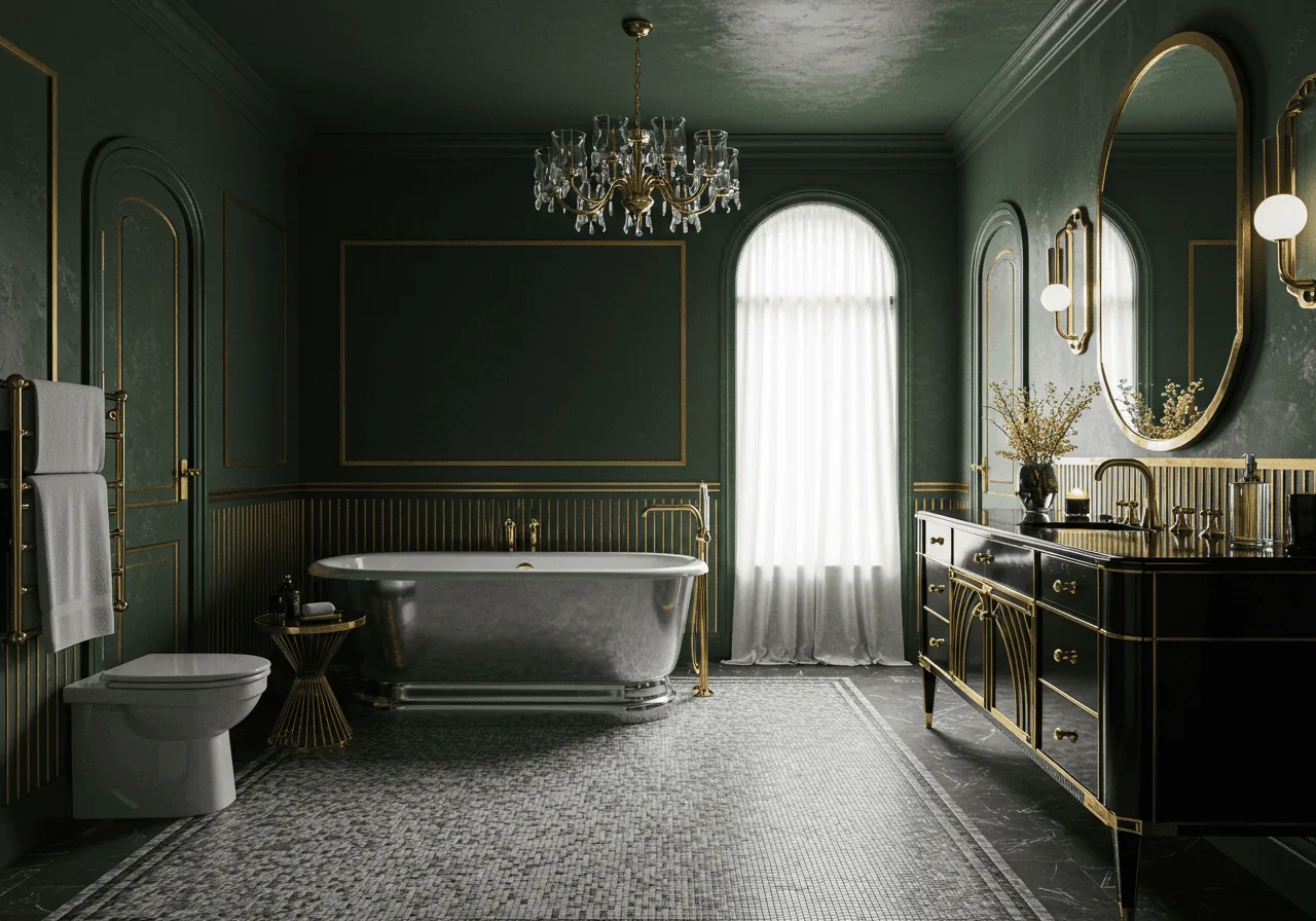 Step Back in Time (and Into Luxury!): 21 Dazzling Art Deco Bathroom Ideas