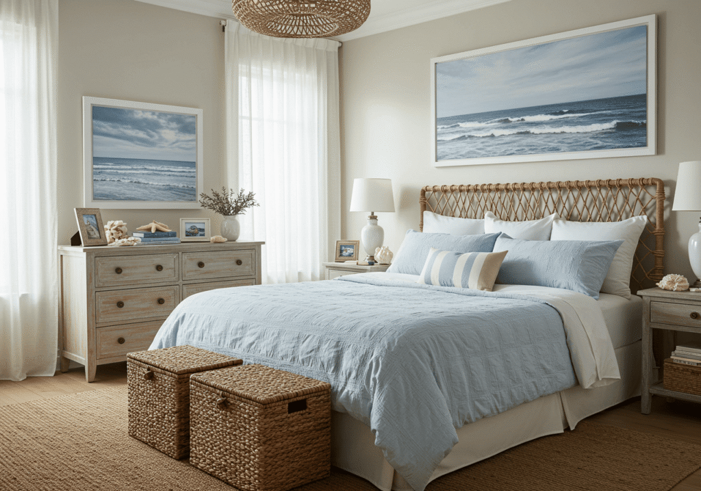 coastal bedroom decorating FI