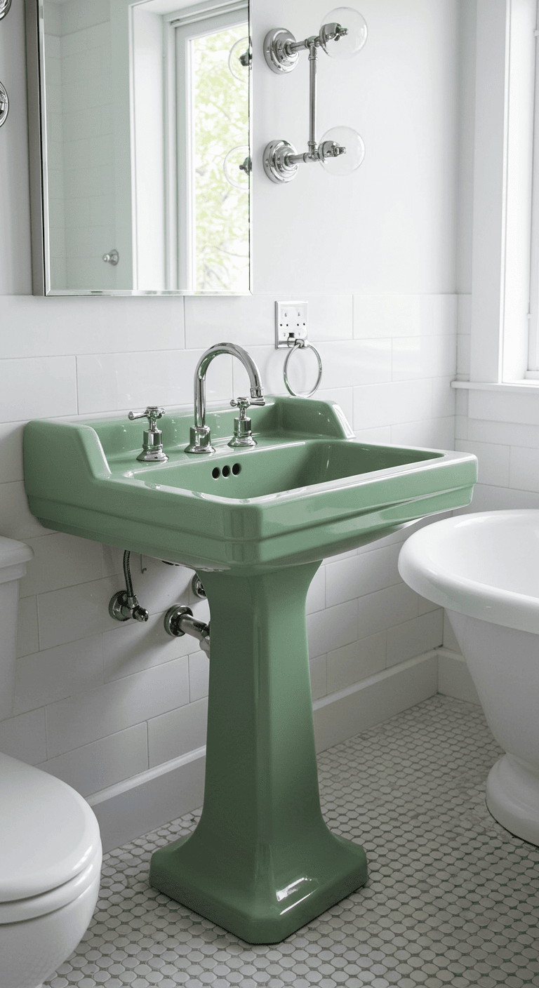 21 Ways to Absolutely Rock a Green Bathroom!