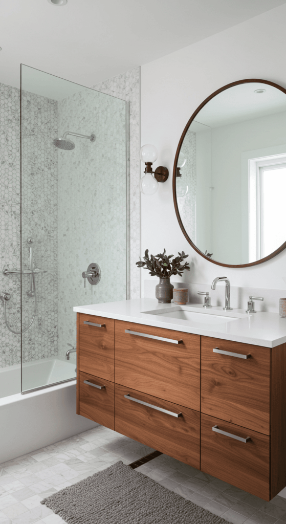 mid century modern bathroom 1