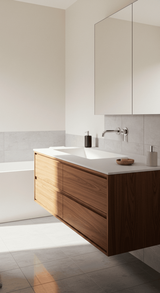 mid century modern bathroom 7