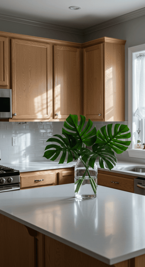 oak kitchen cabinets 2