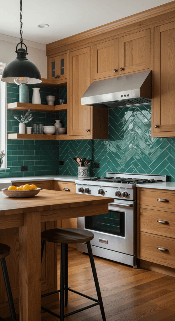 oak kitchen cabinets 4