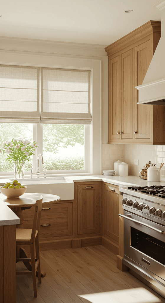 oak kitchen cabinets 9
