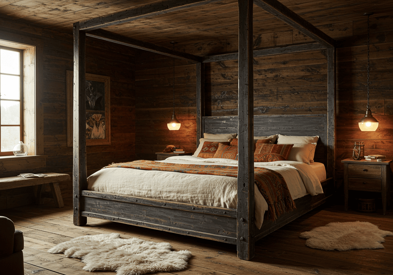 rustic bedroom FI