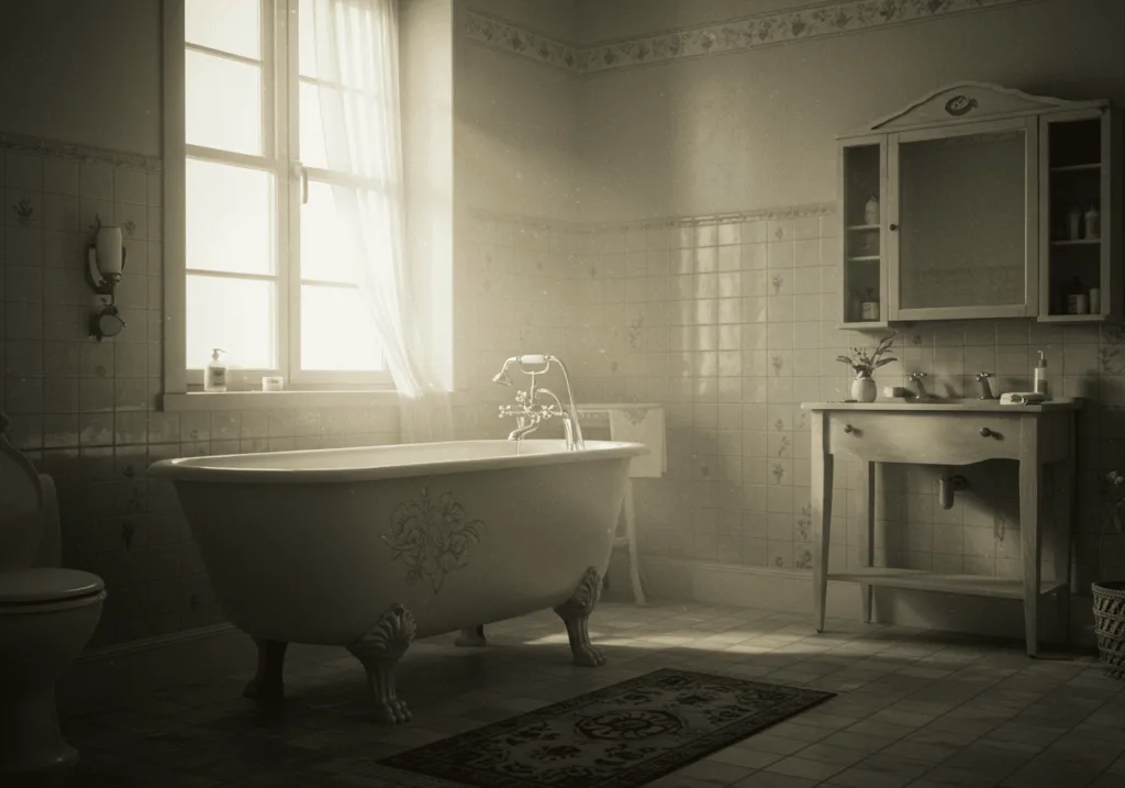 vintage bathroom FI