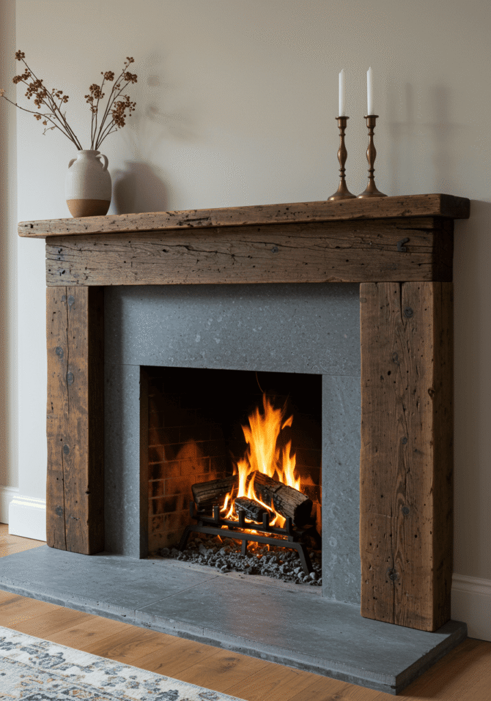 farmhouse fireplace 1