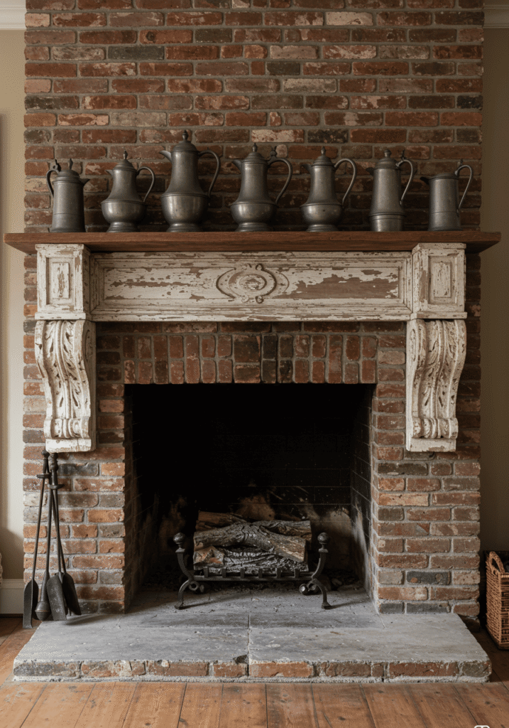 farmhouse fireplace 17