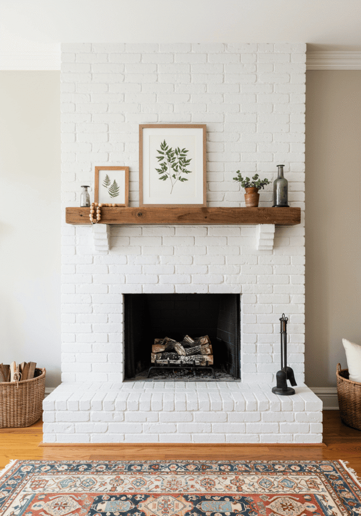 farmhouse fireplace 2