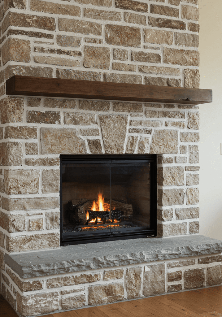 farmhouse fireplace 4