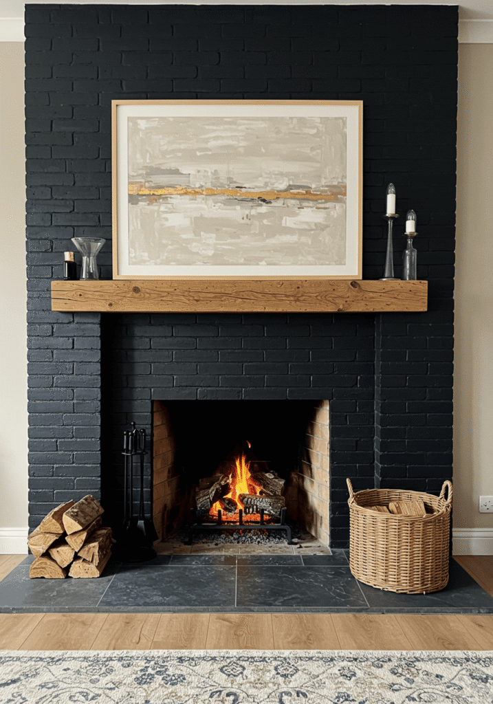 farmhouse fireplace 9