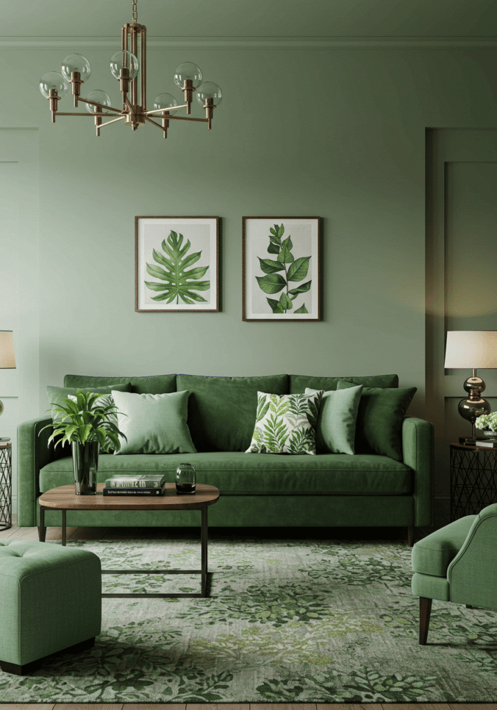 green living room ideas 12