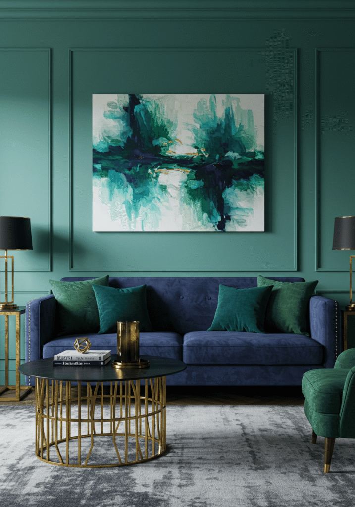 green living room ideas 13