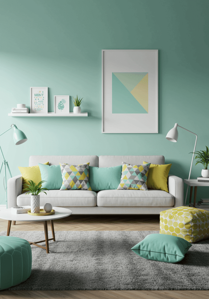 green living room ideas 4