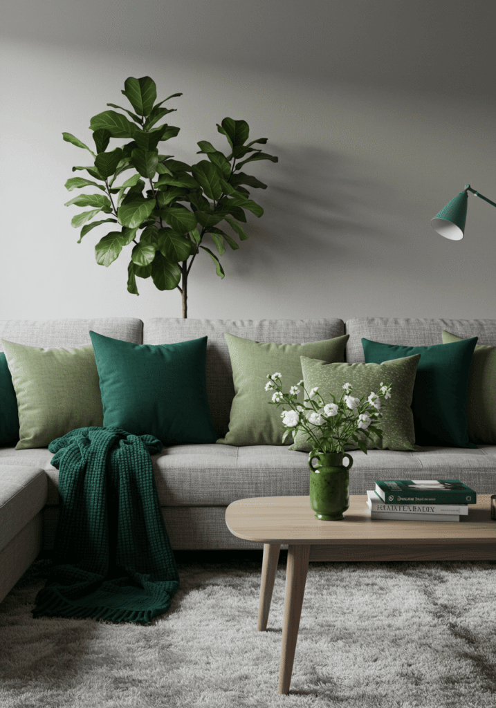 green living room ideas 7