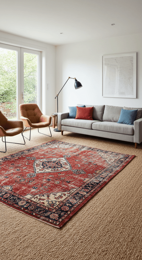 rustic modern living room 18