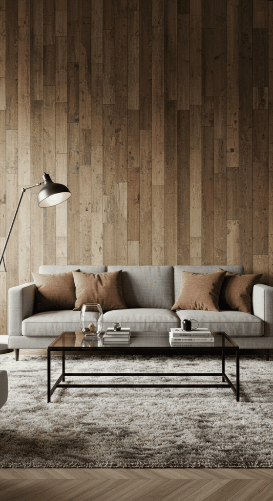 rustic modern living room 19