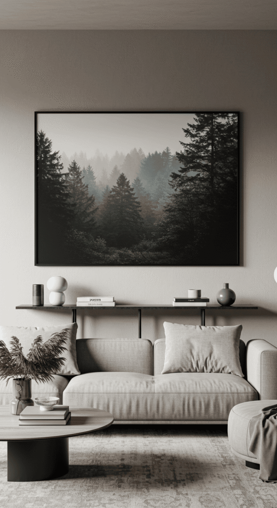 rustic modern living room 21