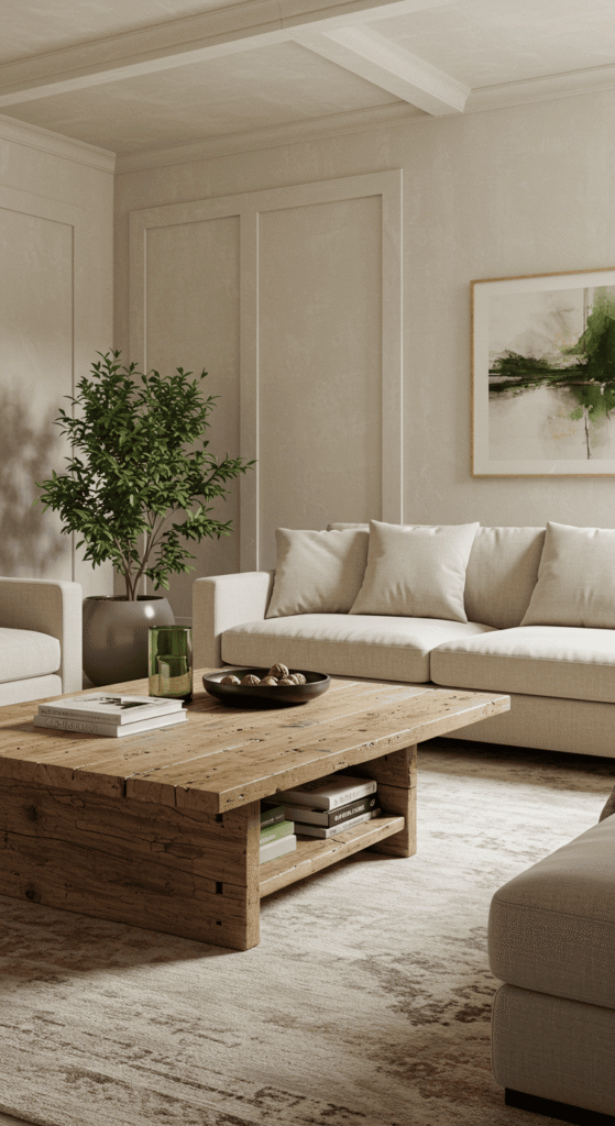 rustic modern living room 3